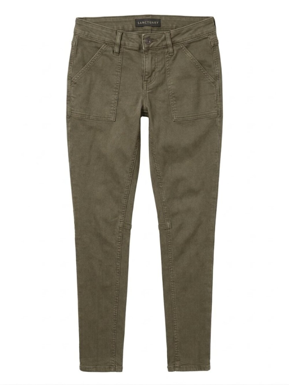 Sanctuary Peace Trooper Olive Utility Skinny Pants Size 25